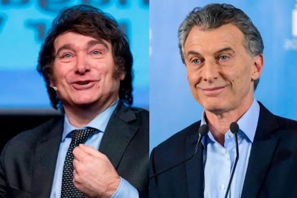 Javier Milei y Mauricio Macri, juntos en la cumbre liberal