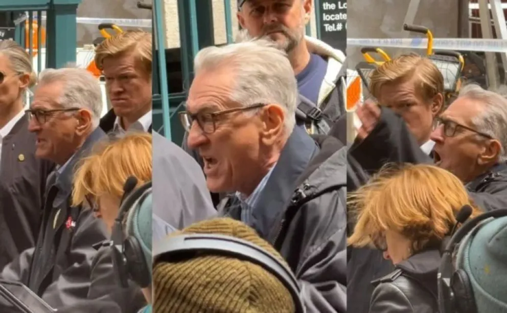 VIDEO: Robert De Niro confronta a manifestantes pro-palestinos 