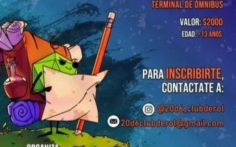 ¡Es hoy!: Nueva jornada de juegos de rol en Roca