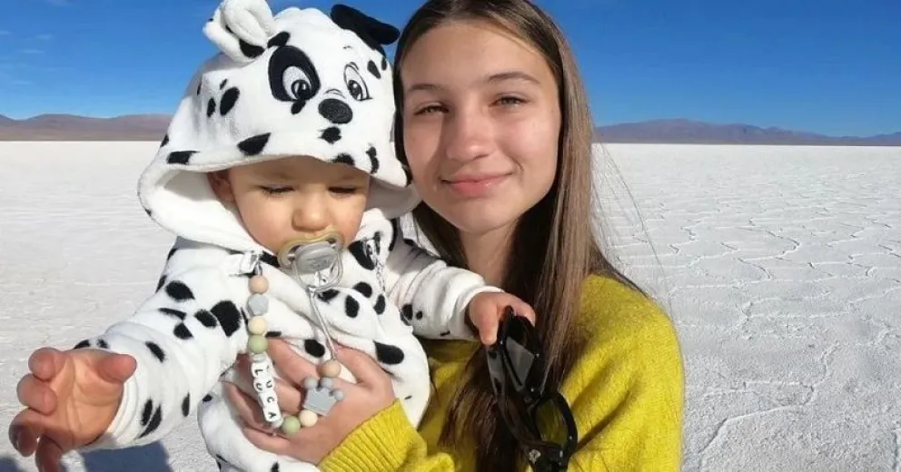 Indiana Cubero muestra su amoroso vínculo con Luca, su hermanito menor: "Mi gordo"