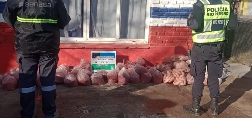 Decomisan bolsas repletas de carne, milanesas y embutidos frescos de dudosa procedencia