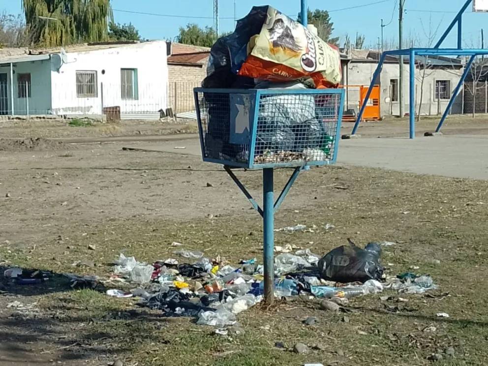 Vecinos de tres barrios de Roca reclaman por basura acumulada