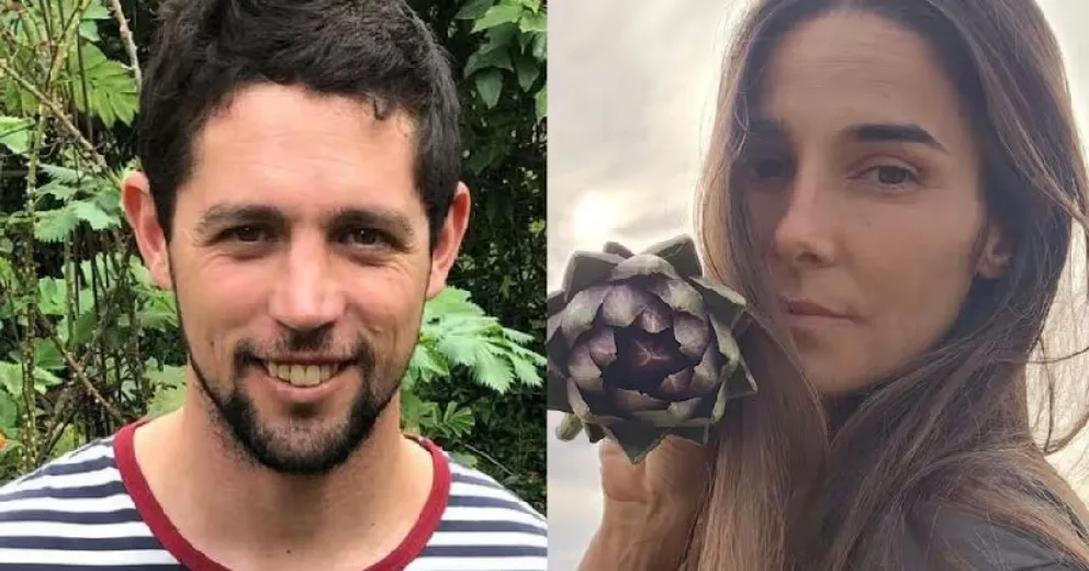 Juana Viale y su novio muestran su amor en el estreno de una obra de teatro