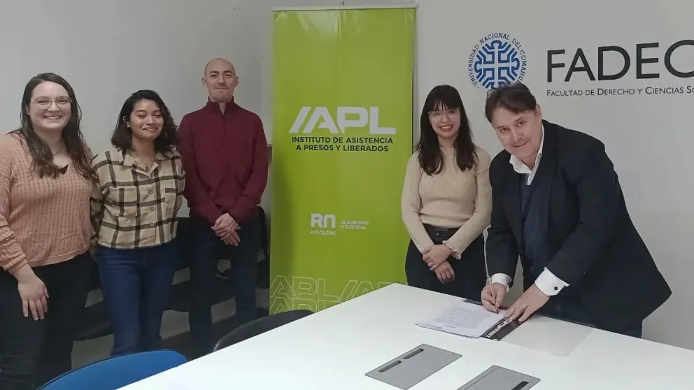 Estudiantes de Servicio Social de la UNCO harán sus prácticas en el Instituto de asistencia a presos y liberados