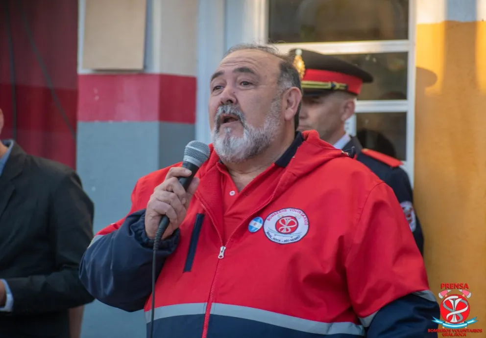 El roquense "Manolo" Carrillo es el nuevo presidente de la Federación de Bomberos Voluntarios de Río Negro