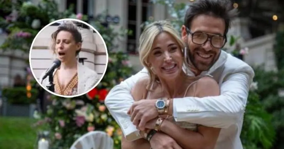 Emotiva participación de Elena Roger en la boda de Jésica Cirio y Elías Piccirillo: qué canción interpretó