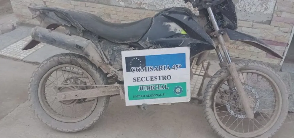 La Brigada Motorizada de Apoyo recuperó una moto robada en el Alto Valle