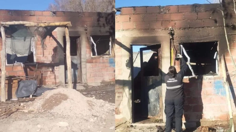 Tres niños lograron escapar de una vivienda incendiada por la expareja de su madre
