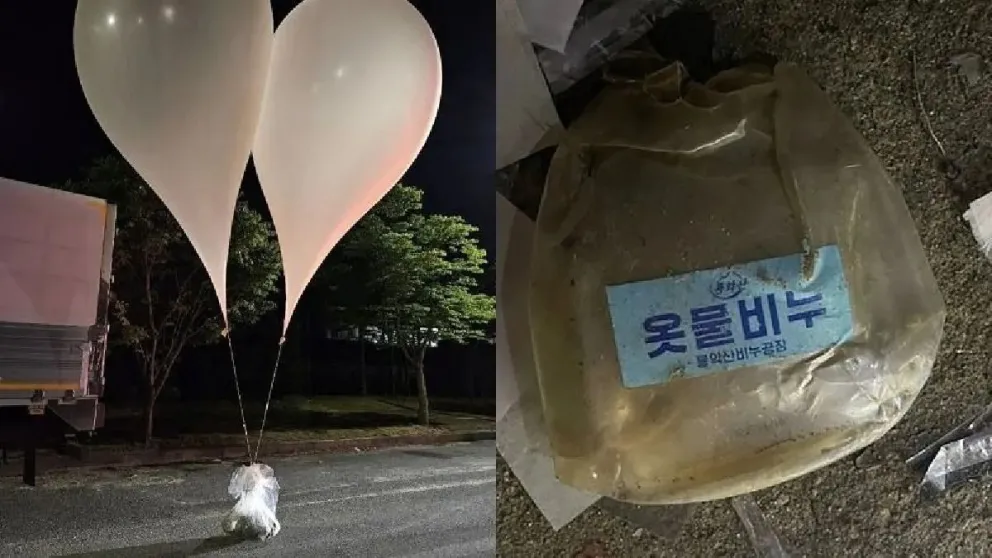 Corea del Norte lanza a Corea del Sur globos de basura
