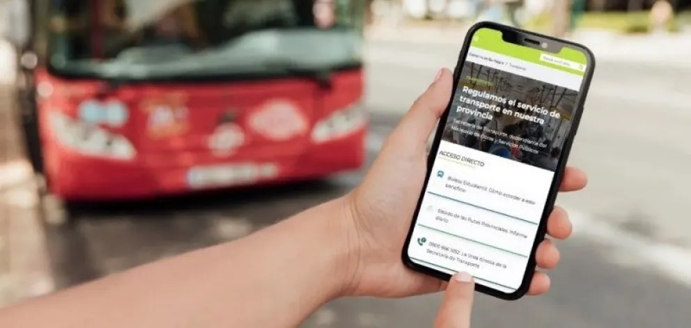 Nuevo portal web facilita acceso al transporte en Río Negro