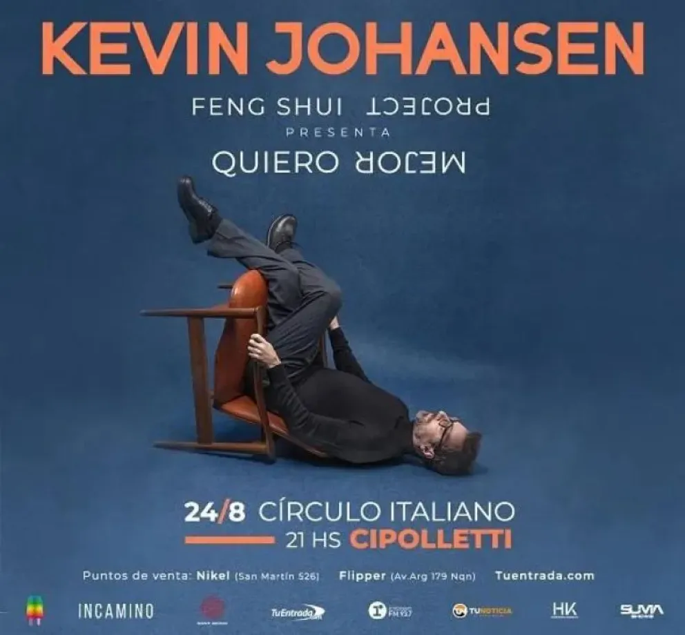 Llega Kevin Johansen al Alto Valle: conocé el valor de las entradas