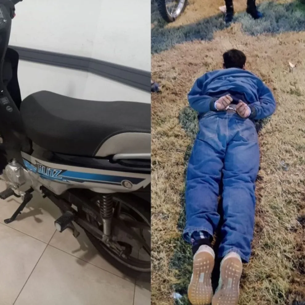 Trato de robar una motocicleta frente a un centro médico y lo detuvo la policía