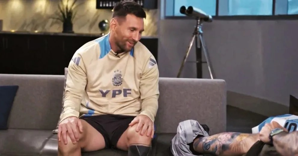 La sorpresa de Lionel Messi por el tatuaje gigante que se hizo Marcelo Tinelli con su imagen