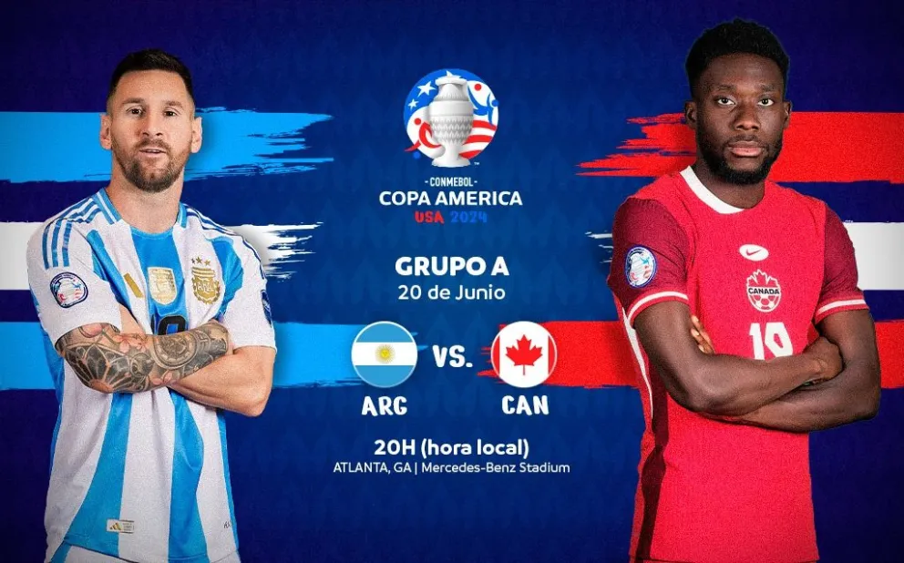 Hora, TV y formaciones: Argentina y Canadá se enfrentan por la Copa América 2024
