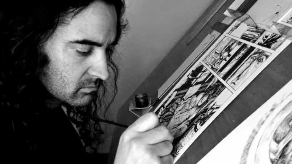 Llega a Roca la obra de “Serafín” el creador de visuales del Indio Solari
