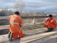 Vialidad rionegrina reparó las barandas del Puente de Paso Córdoba