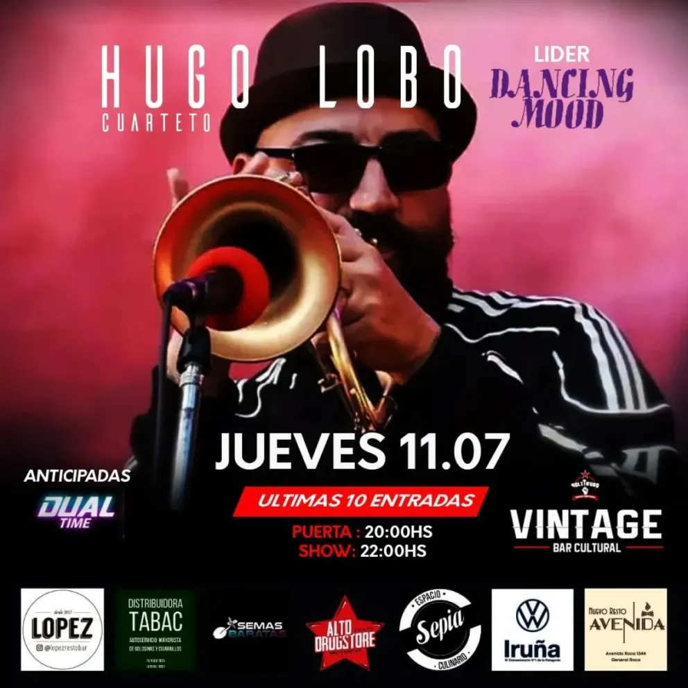 El líder de Dancing Mood vuelve a Roca con un show imperdible 