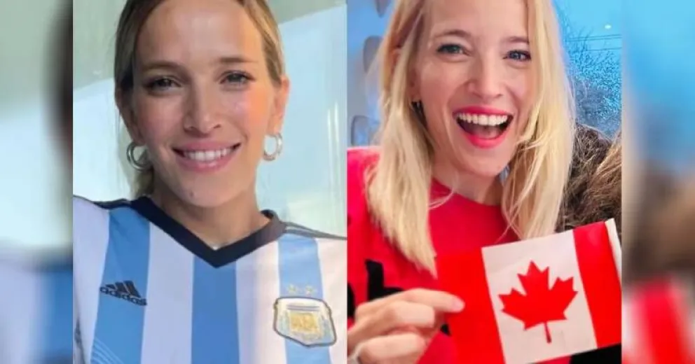 El dilema de Luisana Lopilato: A quién alentó en el partido entre Argentina y Canadá