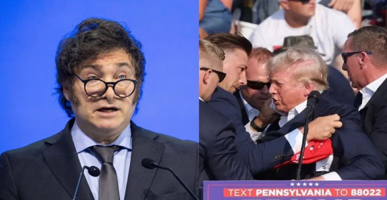 Milei contra la izquierda tras el intento de asesinato a Trump: "Seres ...
