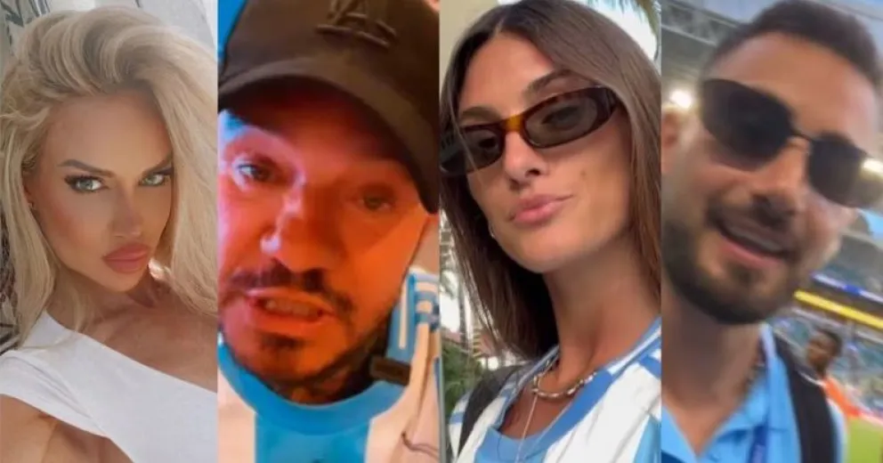 Así vivieron los argentinos famosos el caos en Miami por la final de la Copa América