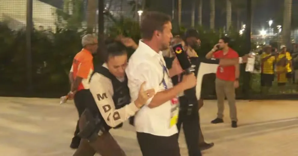 Incidentes en la final de la Copa América: así reprimió la policía a un equipo de TN