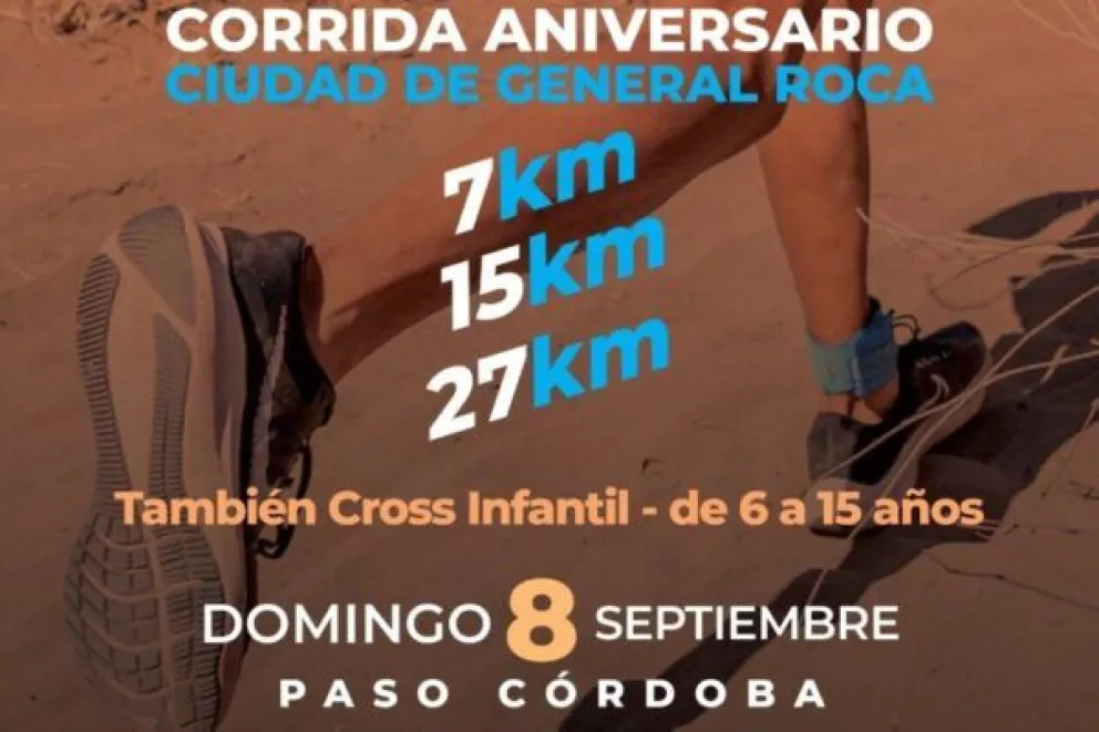 El Cross Infantil se suma al Trail Corrida Aniversario en Roca