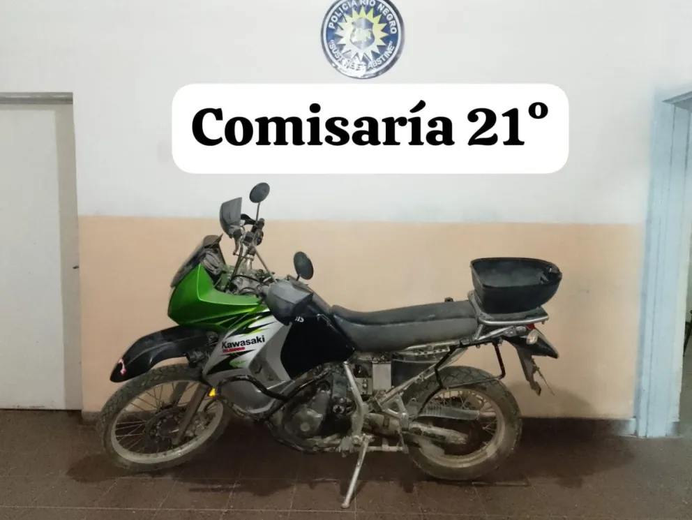 Recuperan una Kawasaki con pedido de secuestro en Roca