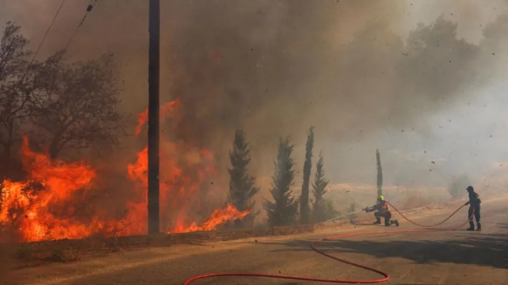 Incendios en Grecia: más de 40 mil hectáreas quemadas y una persona fallecida
