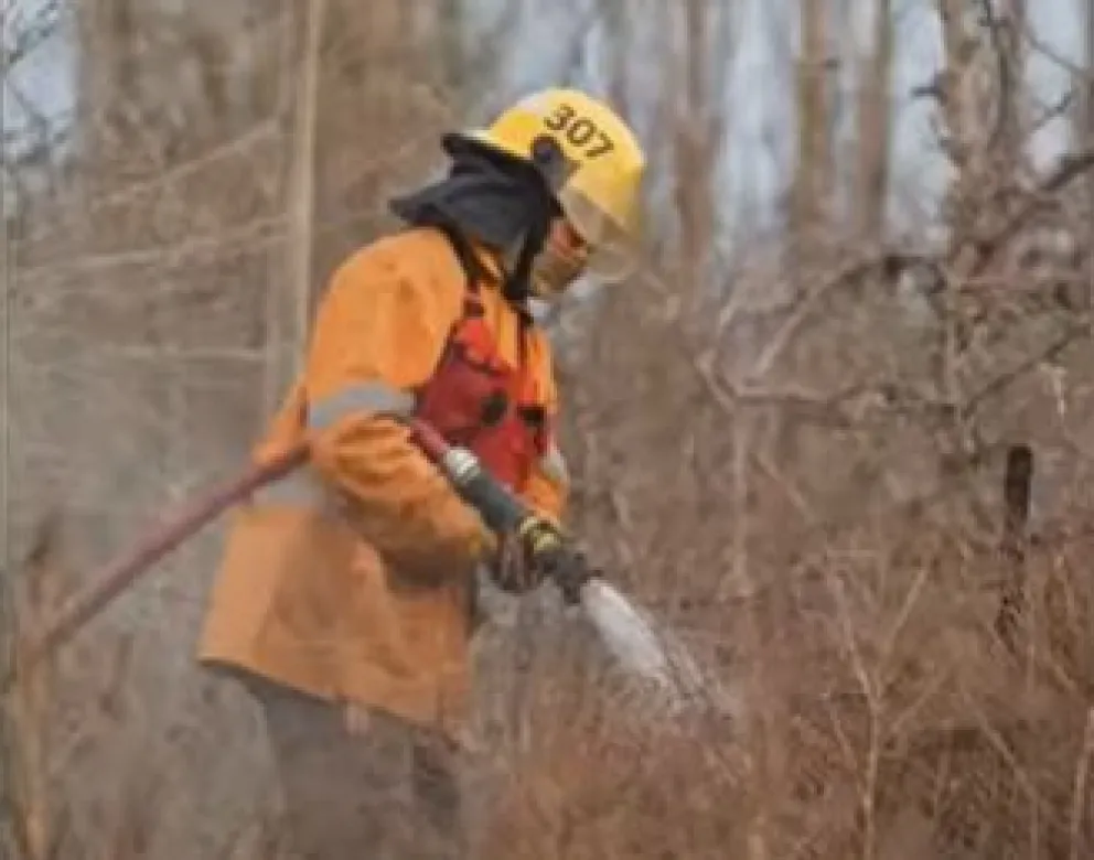 Intensa labor de Bomberos para controlar tres incendios de pastizales