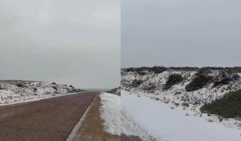 Video: Llegaron las primeras pinceladas de nieve a Paso Córdoba