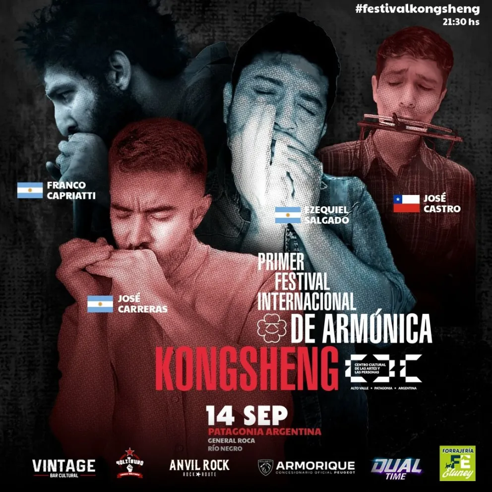 Roca será sede del primer Festival Internacional de Armónica 