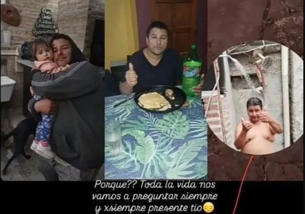 La dolorosa despedida de la familia de Lucas Rosales. Cayó por un barranco de 20 metros. (Foto: Facebook).