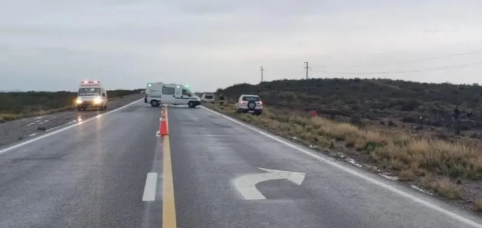 El siniestro se produjo en la Ruta Nacional 3, a la altura de Las Grutas. Foto (Gentileza).