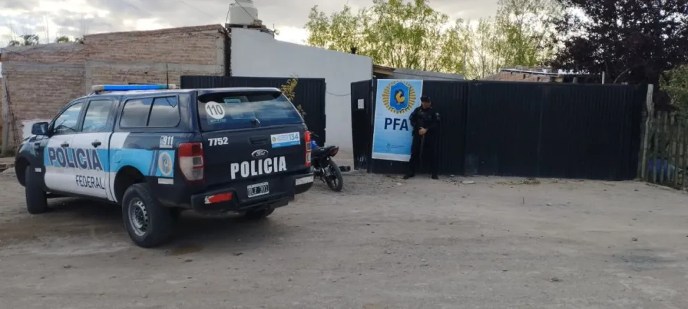 La Federal desmanteló otro bunker de drogas en la Quinta 25. Foto (Federal).