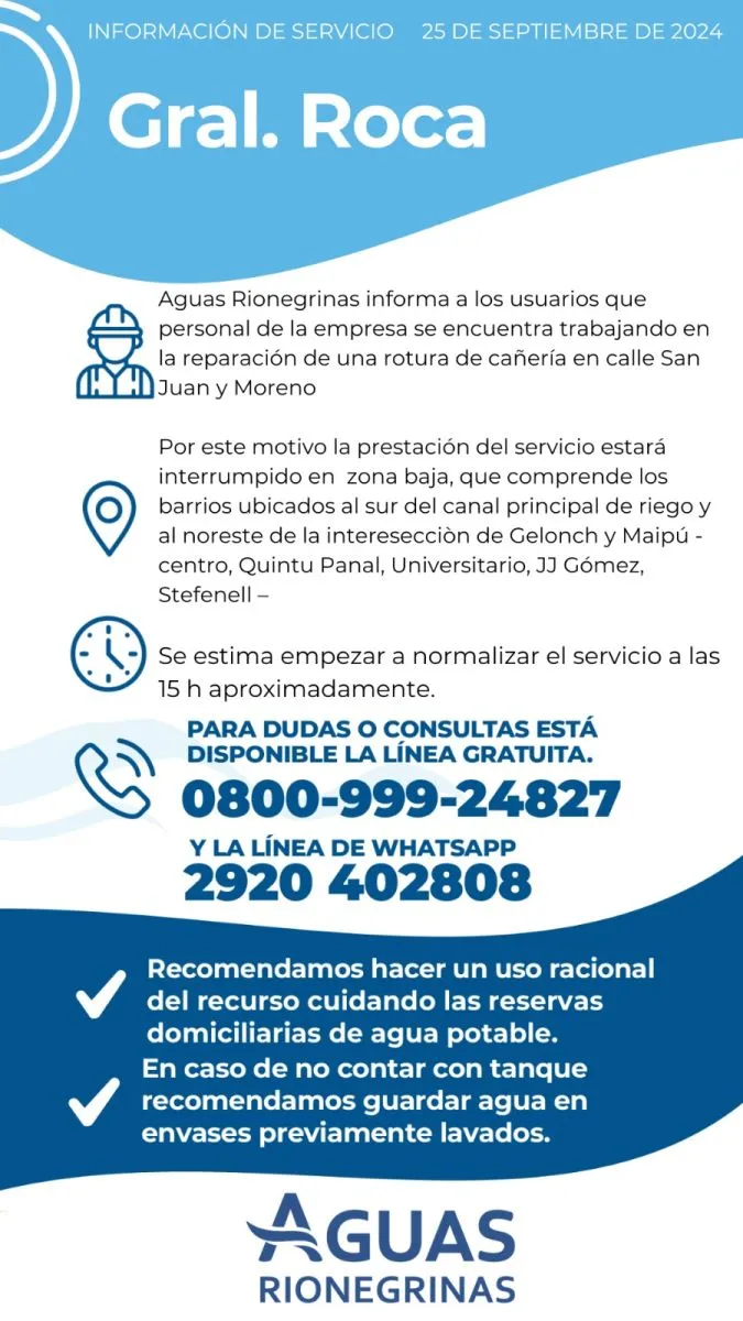 arsa corte agua