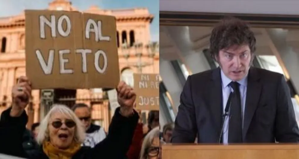 Presentarán un amparo contra el veto de Javier Milei a la reforma jubilatoria
