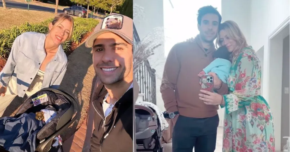 Las fotos de Nicole Neumann y Cruz acompañando a Manu en una carrera: "Acompañando a papá"