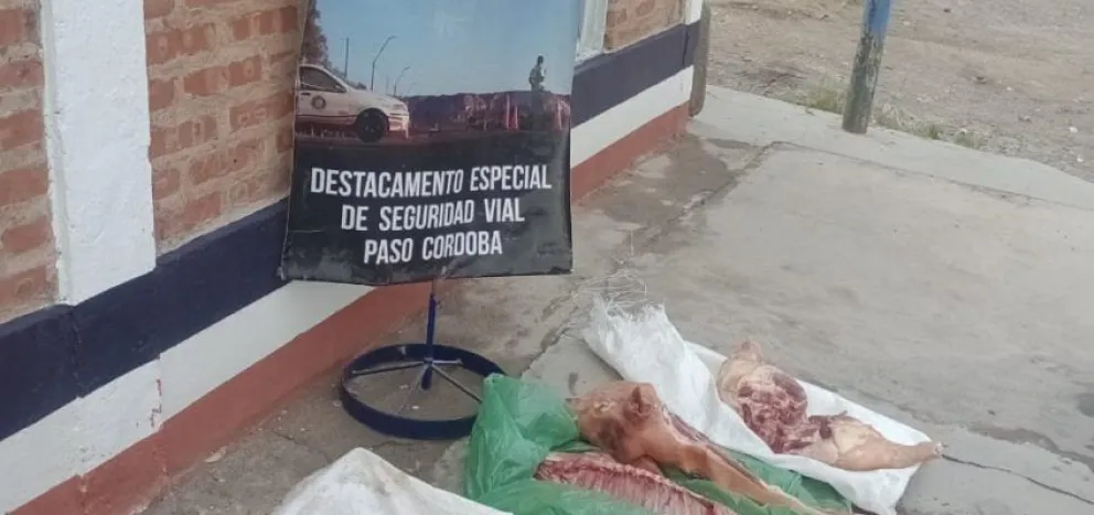 Paso Córdoba: detienen a un hombre con 35 kilos de carne en mal estado