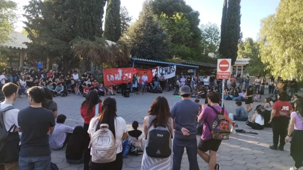 La protesta surge en respuesta al veto presidencial que dejó sin efecto la Ley de Financiamiento Universitario. | Foto (gentileza).