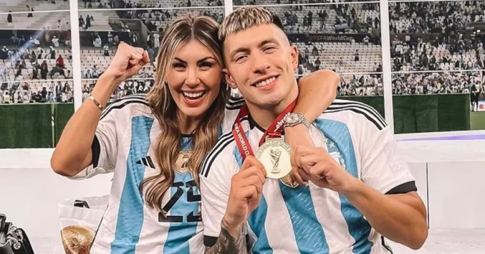 La emoción de Lisandro Martínez y su novia al anunciar el sexo de su bebé: el video