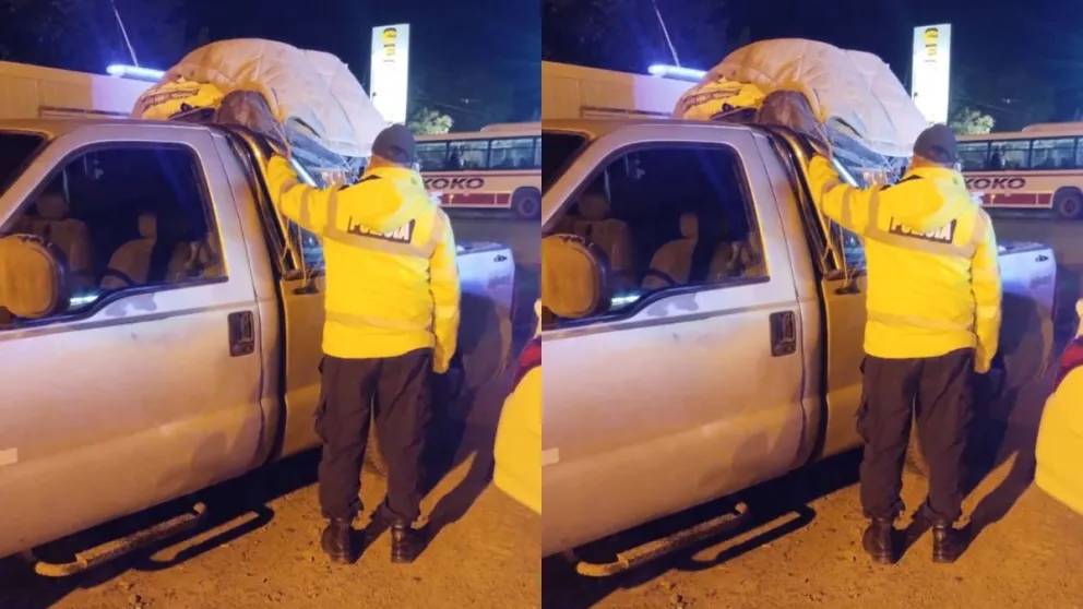 Secuestraron una camioneta con un cargamento de cables eléctricos