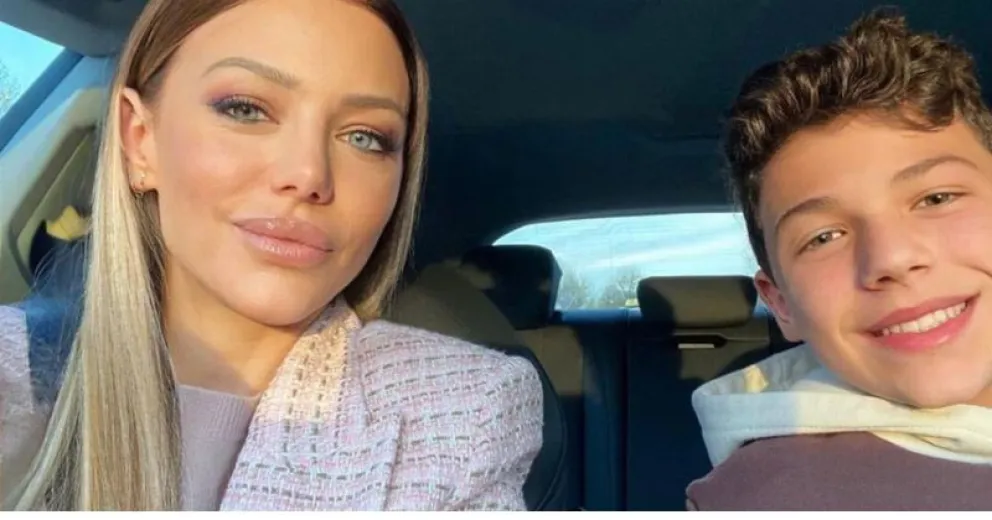 La hermosa foto que subió Evangelina Anderson con su hijo Bastian: "Te extraño"