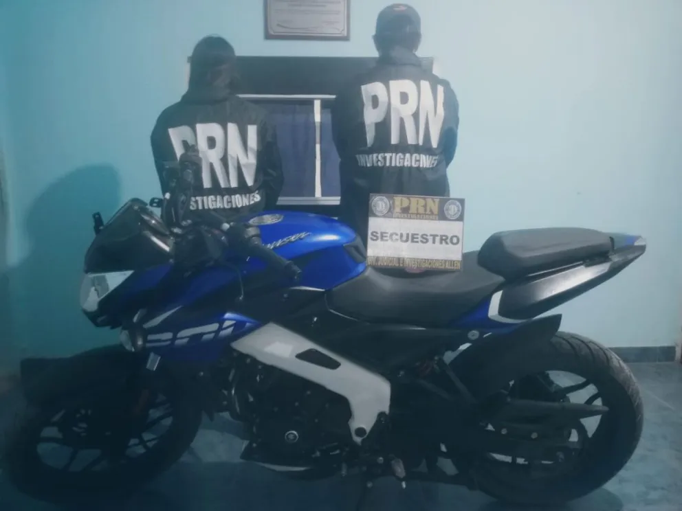 Apareció la motocicleta deportiva que había sido robada en Roca