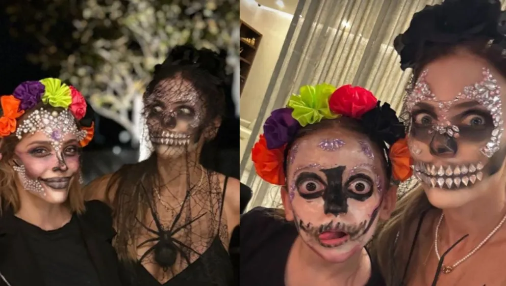 Evangelina Anderson mostró el festejo íntimo de su familia por Halloween 