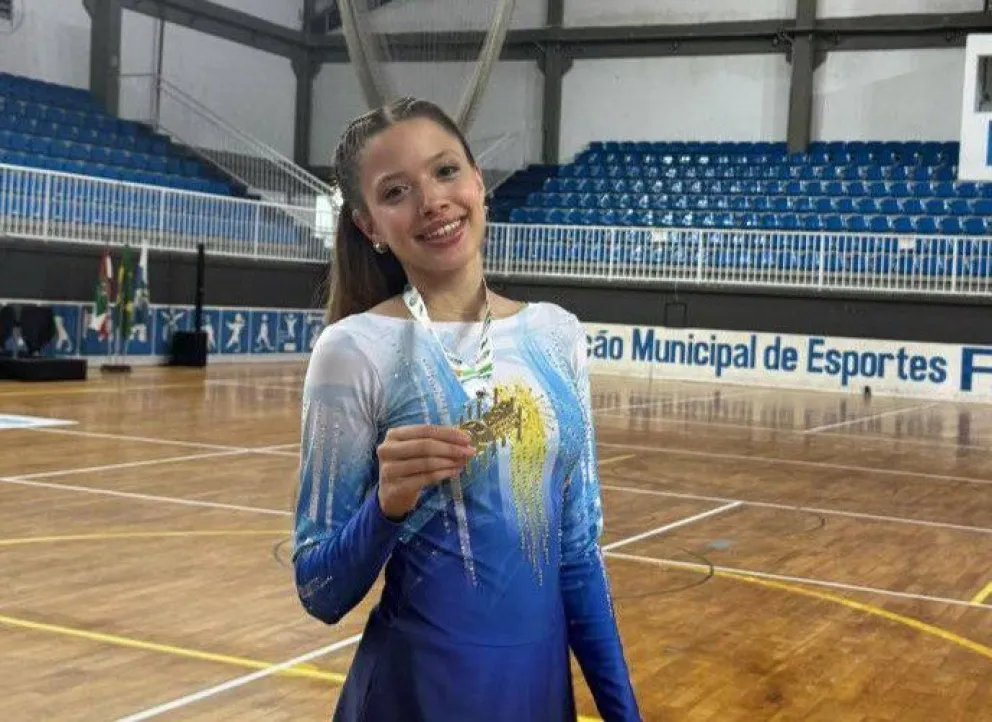 La patinadora roquense Nahiara Chavarria se consagró Campeona Sudamericana