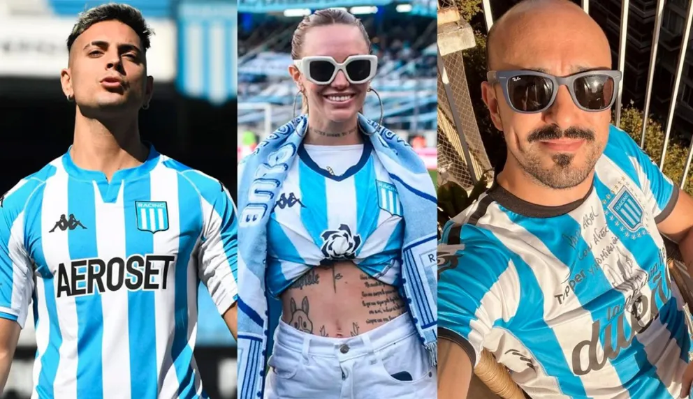 El festejo en redes de los famosos de Racing tras la Copa Sudamericana
