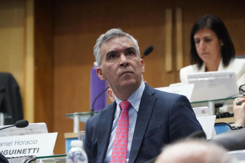 "Es un presupuesto ordenado, desarrollista y con la mayor inversión en obra pública", destacó el presidente de JSRN, Facundo López 