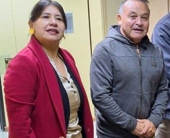 Los referentes de Primero Río Negro, Ariel Rivero y Yolanda Mansilla expresaron la importancia de esta nueva audiencia. Foto (Gentileza).