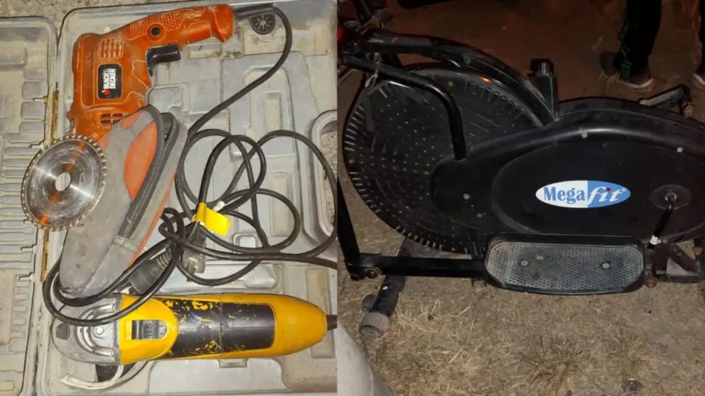 Intentó robar herramientas y una bicicleta fija, pero fue detenido a pocas cuadras