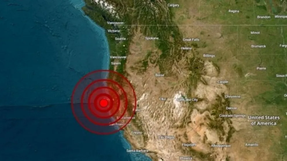 Un terremoto de 7 puntos sacudió California: cancelaron la alerta de tsunami